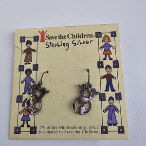 Save The Children Sterling Silver Earrings